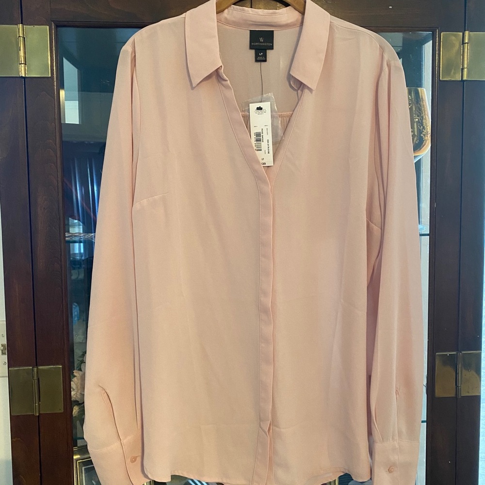 Long Sleeve Blouse-Tall